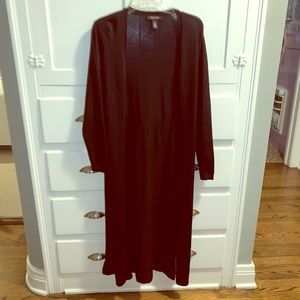 Long black duster